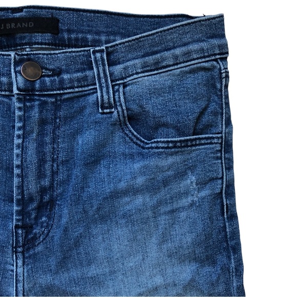 J Brand Alana Fix Up Destruct Size 27 Ankle Medium Blue - Picture 5 of 15